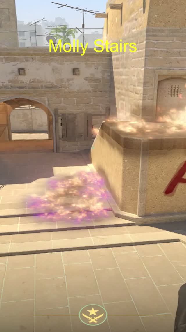 Молотов на стейрс #mirage #shorts #cs2