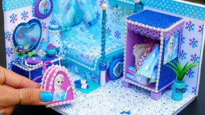 Миниатюрная кукольная спальня своими руками для Disney Frozen Elsa