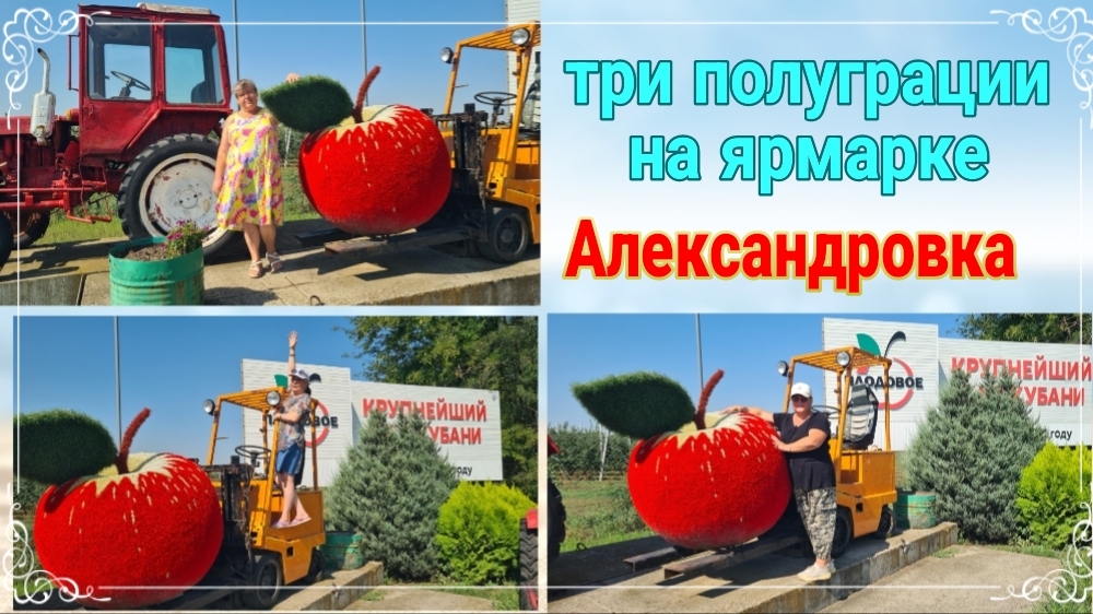 Едем с Таней и Олей на ярмарку. Три полуграции на прогулке!😁 Едем в Плодовое! Ремонт - Ейск♥️