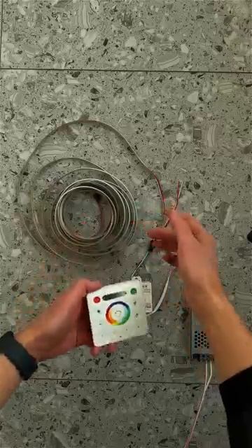 A stunning moon-inspired ceiling comes alive with a smooth RGBIC running light
