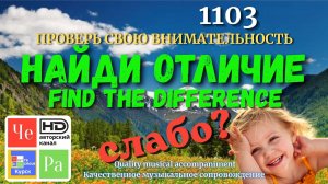 «Найди отличие» / «Spot the Difference«_ выпуск 1103