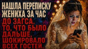 Нашла переписку жениха за час до ЗАГСа. То, что было дальше, шокировало всех гостей.