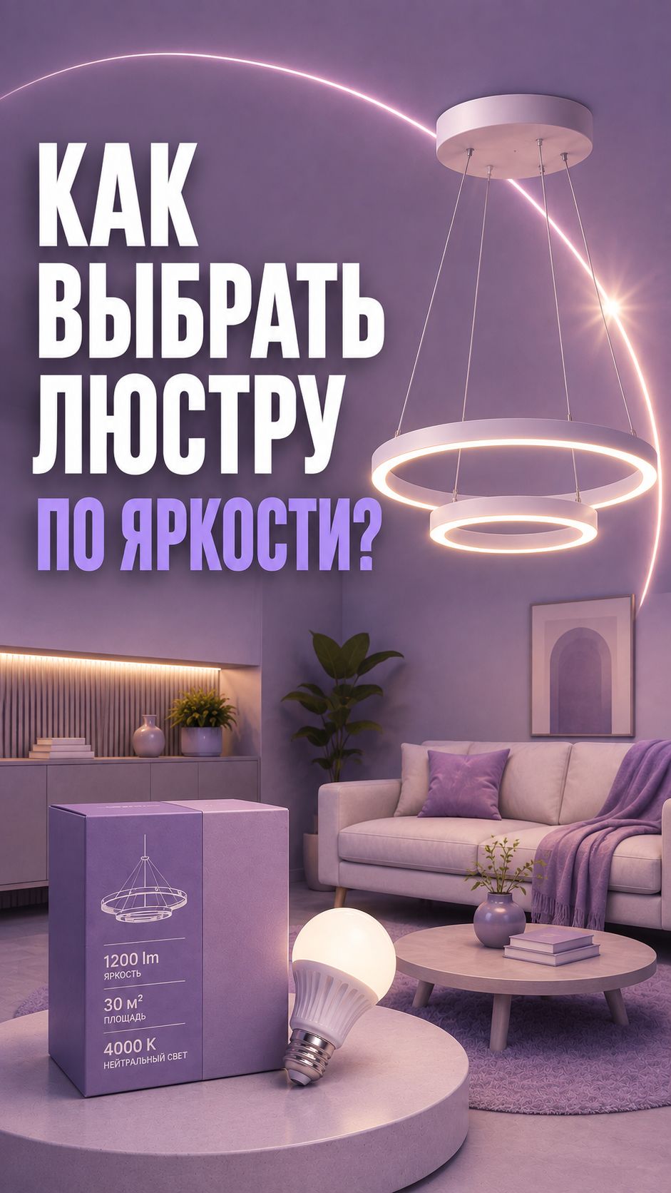Как ещё в магазине понять, хватит ли света от люстры? 💡