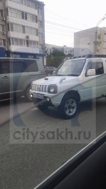 Авария в Южно-Сахалинске