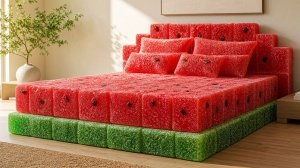 Какую сумасшедшую кровать вы бы выбрали? 🍉 | Невероятно приятное ИИ АСМР