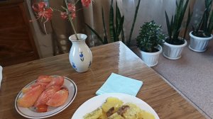 Дождалась! ❤️Спеют помидорчики 🍅Молодая картошка запечённая в духовке!🙏