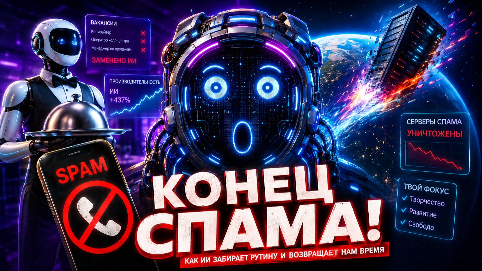 ИИ ЗАХВАТИЛ РЕСТОРАНЫ, А СПАМЕРАМ КОНЕЦ! Серверы улетают в космос