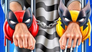 Дэдпул vs Супергерои в тюрьме! Дэдпул от рождения до смерти!