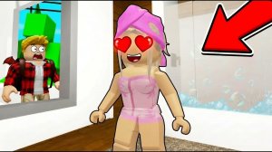 😱Слежу за ДЕВОЧКОЙ в BROOKHAVEN! (Роблокс БРУКХЕЙВЕН🏡)
