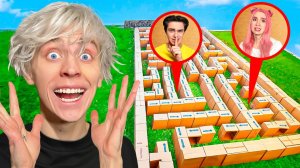Построили Гигантский КАРТОННЫЙ ЛАБИРИНТ ! А4