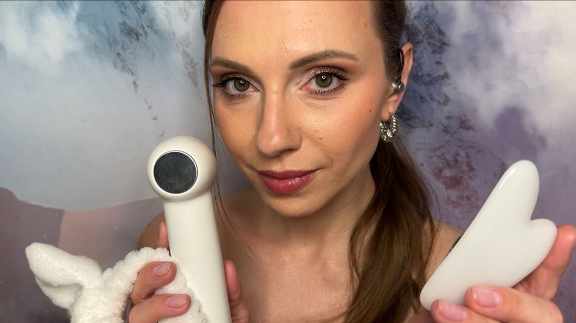 АСМР Лимфодренажный Уход за Тобой • Забота Перед Сном • ASMR Facial Care
