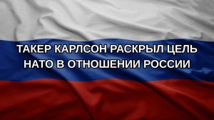 Такер Карлсон раскрыл цель НАТО в отношении России