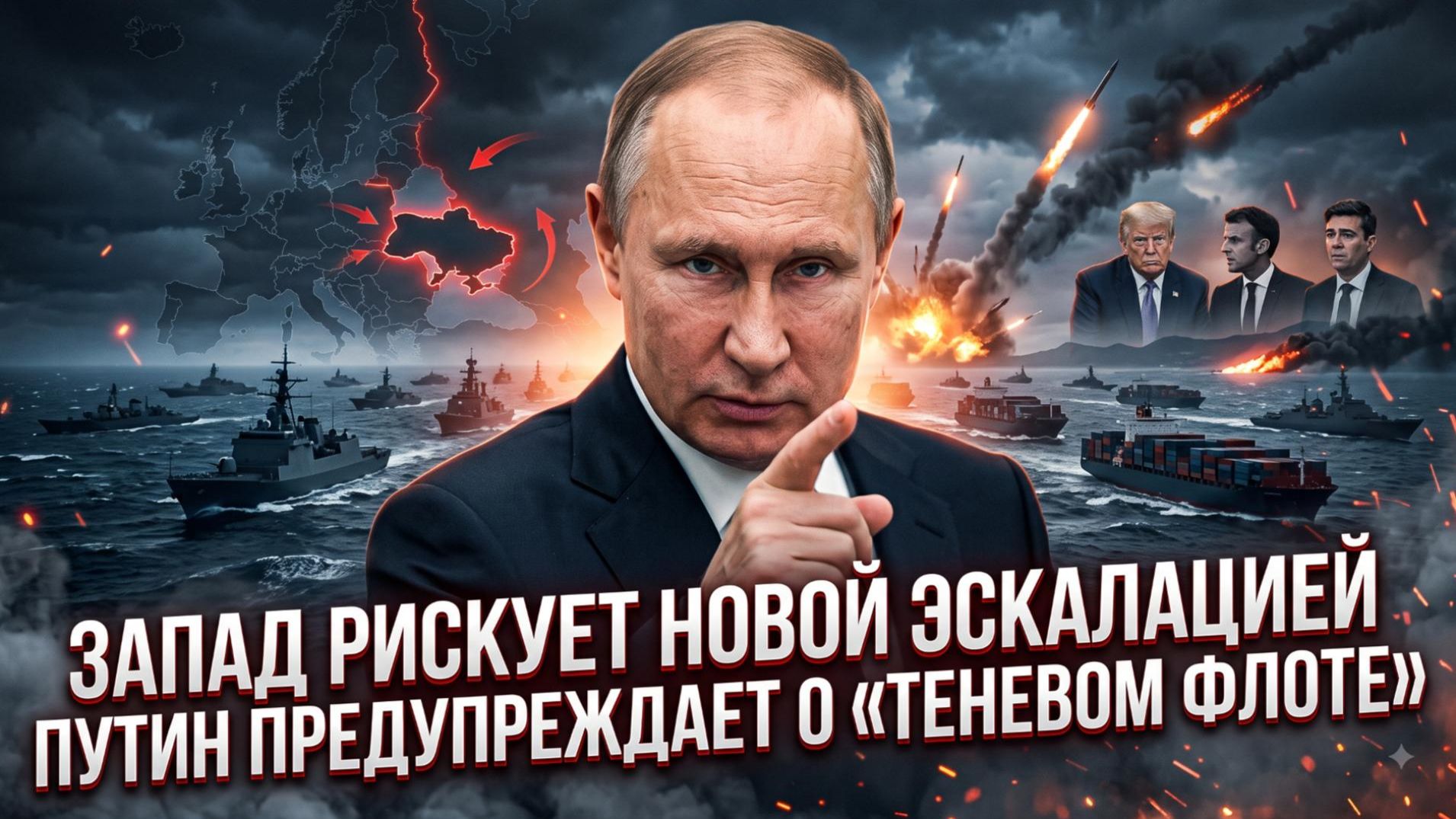 🛢️Себастиан Сас | «Теневой флот» как повод для войны: Путин предостерегает Запад от рокового шага