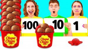 100 Слоев Еды Челлендж # Забавная Кулинарная Битва от MeMeMe Challenge