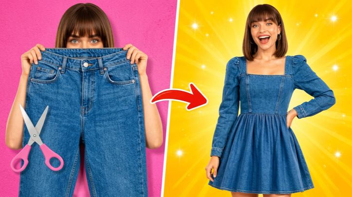 Лайфхаки с одеждой! 👗✂️ Простые трюки для гардероба и DIY-идеи
