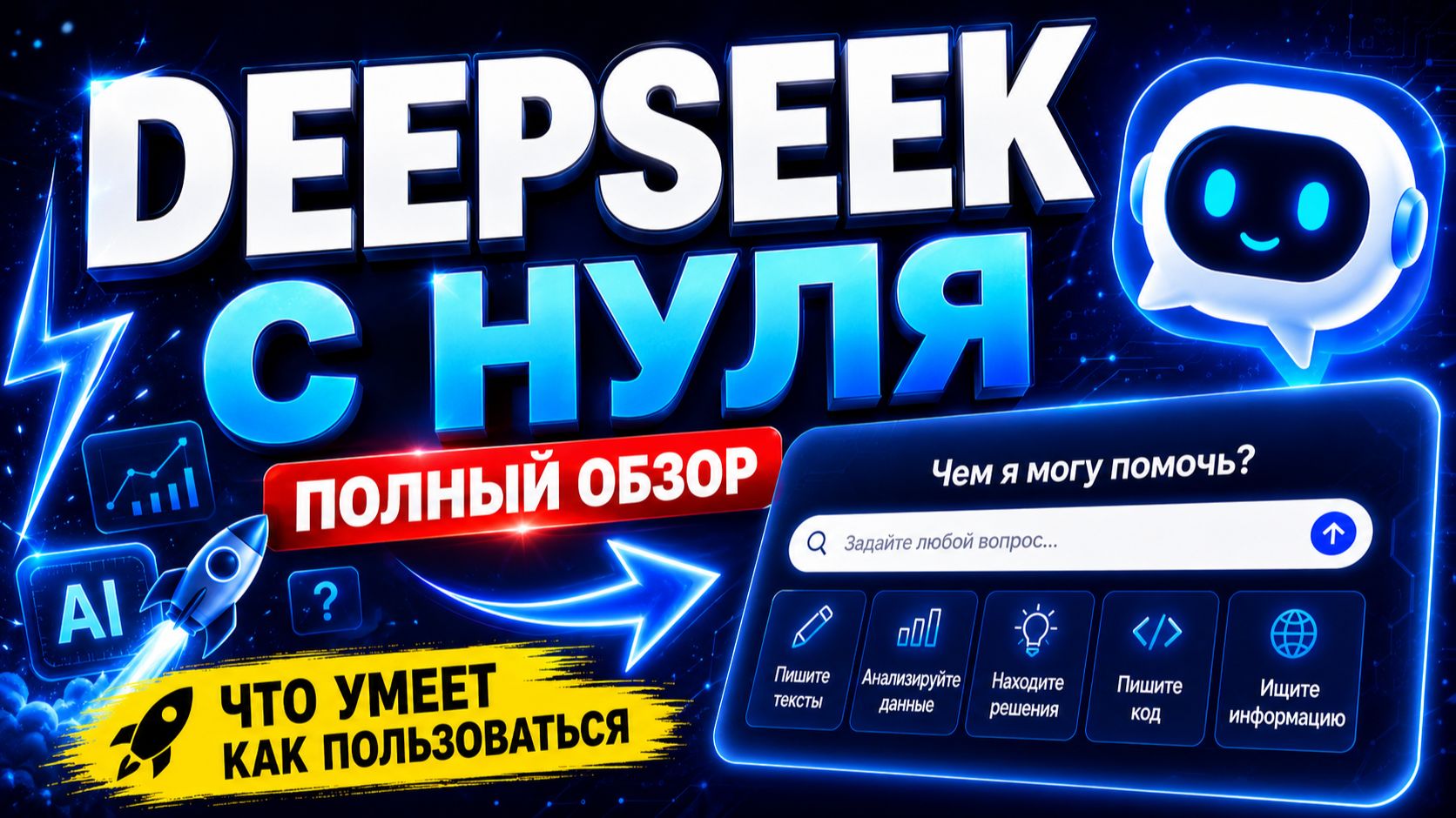 Дипсик полный обзор для новичков. Что умеет DeepSeek и как им пользоваться?
