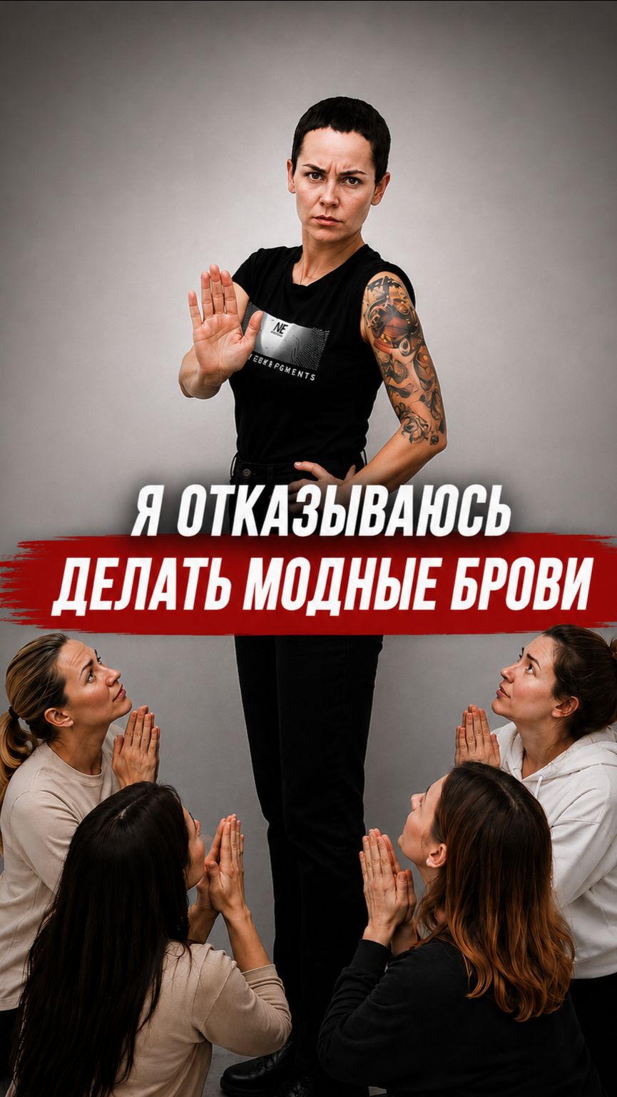 Почему я отказываюсь делать модные брови? #перманент #брови #пм #татуаж
