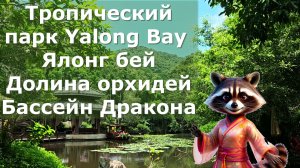 Парк Ялонг бей Хайнань долина орхидей, бассейн принца Дракона. Сказочные виды парка  Ялонг Бей