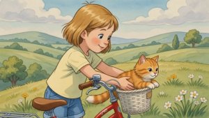 A short, sweet cartoon about children's fantasy | Girl and Bicycle