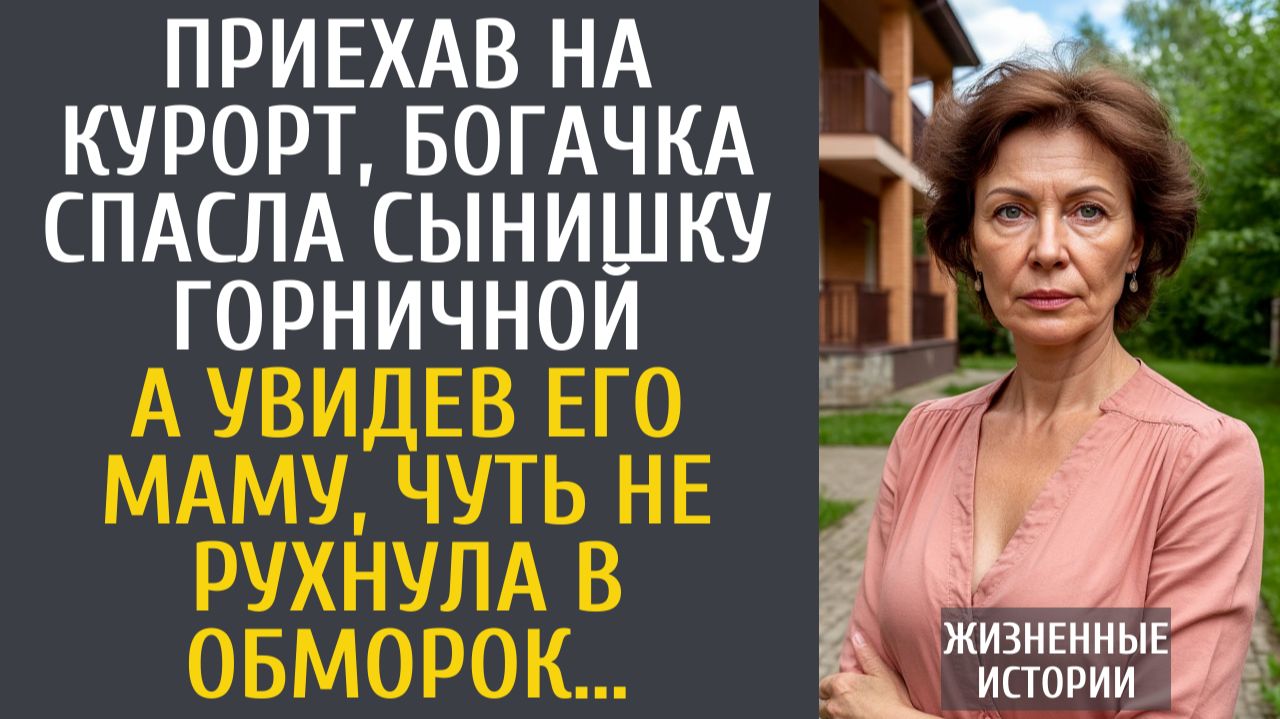 Истории из жизни Приехав на курорт, богачка спасла сынишку горничной… А увидев его маму, чуть…