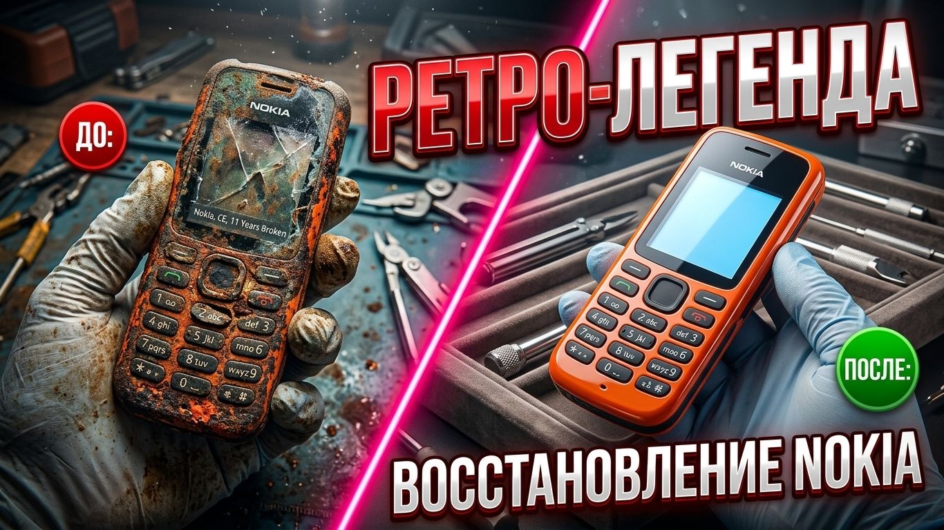 РЕТРО-ЛЕГЕНДА: Полное восстановление Nokia спустя 11 лет 🧱