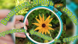Вышивка июнь-июль: процессы, финиши и старты. Встреча вышивальщиц #вышивкакрестом