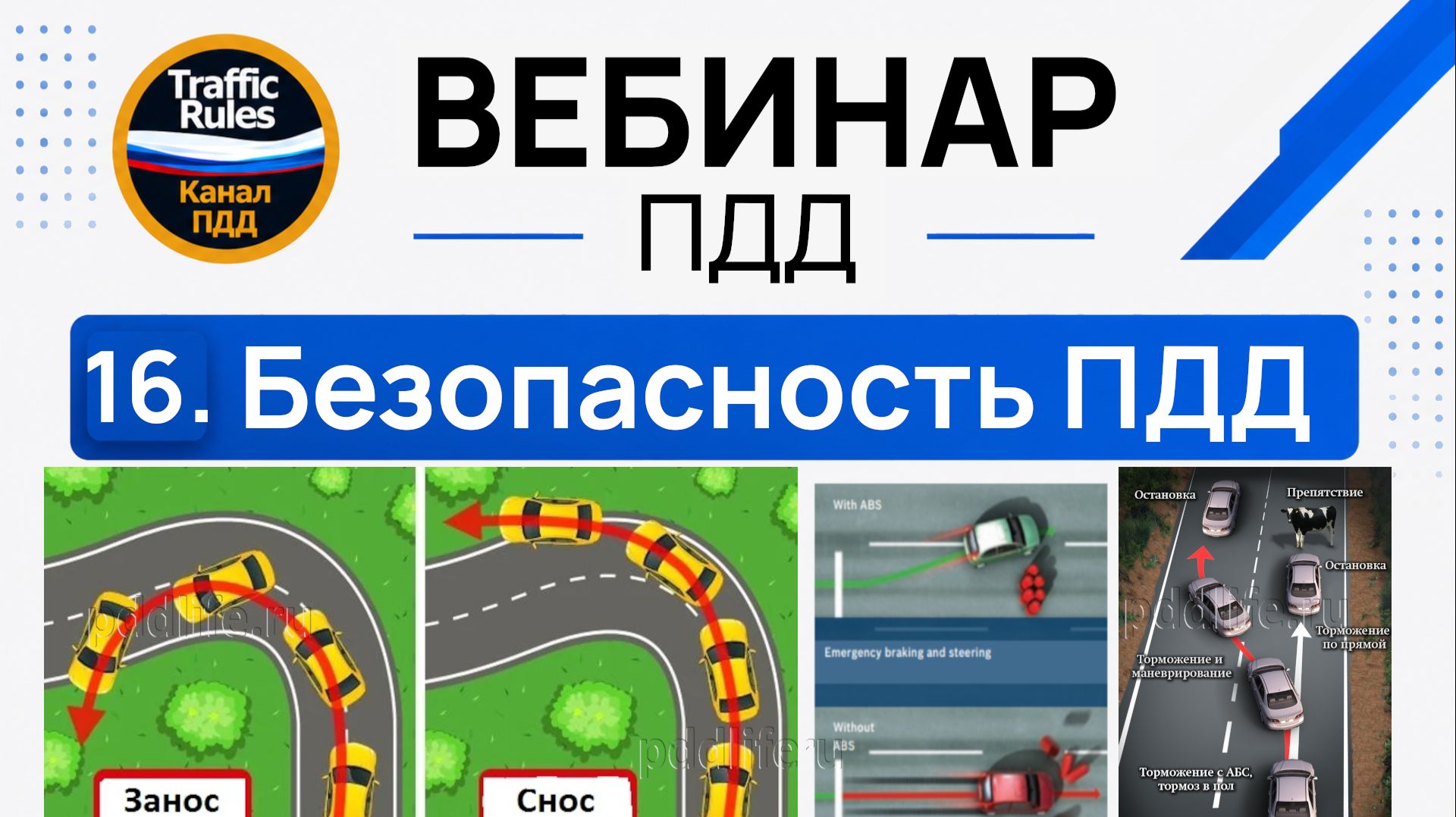 Полный курс пдд 2026 Вебинар 9 Основы безопасности