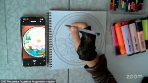 Рисование с Людмилой Мешковой  12.8 18:00