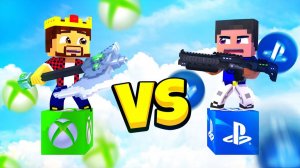 Битва На Одном Лаки Блоке С Владусом! Play Station Vs Xbox! Майнкрафт