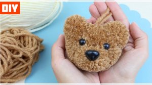 Как сделать Мишку Помпон 🐻🧶 | DIY
