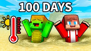 выживают 100 ДНЕЙ в Самой ЖАРКОЙ ПУСТЫНЕ...ЧАСТЬ 4 Майнкрафт Minecraft!
