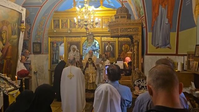 Причастие в обители святого Пантелеймона Целителя