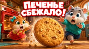 Хомяки испекли ОГРОМНОЕ печенье… и оно сбежало! Смешной мультик