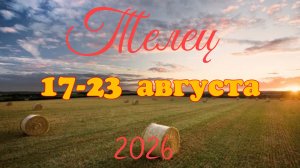 Телец♉Таро-прогноз на неделю с 17 по 23 августа 🕊️