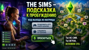 А что, если The Sims — это подсказка к пробуждению? Код выхода из матрицы.