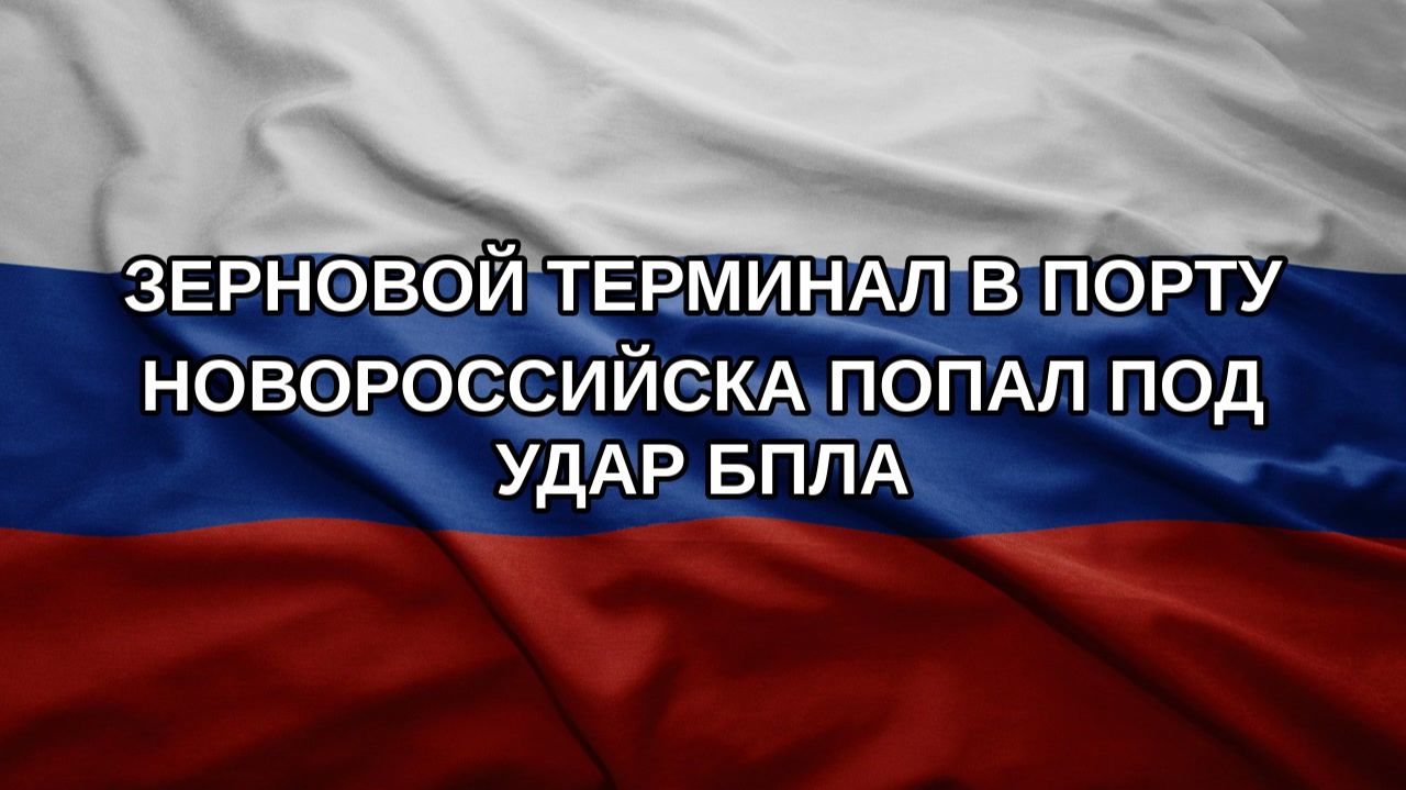 Зерновой терминал в порту Новороссийска попал под удар БПЛА