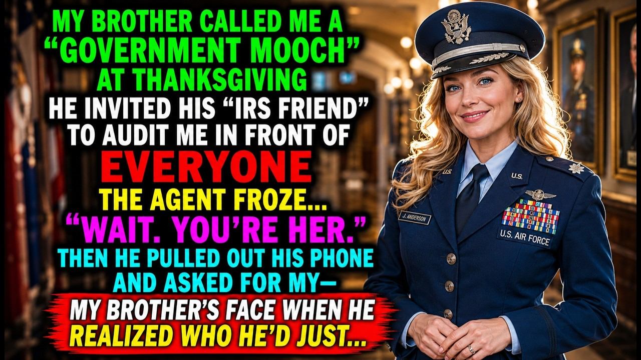 MY BROTHER CALLED ME A GOVERNMENT MOOCH AT THANKSGIVING  THEN THE IRS AGENT HE INVITED TO AUDIT..