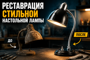 Восстановление стильной настольной лампы