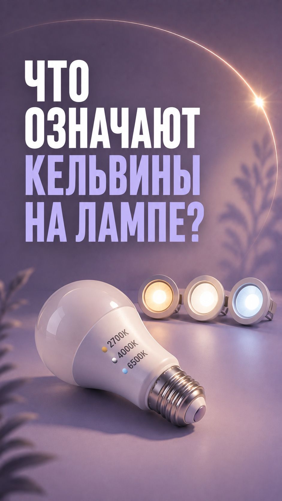 Что означают Кельвины на лампе💡