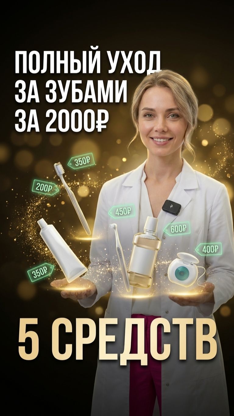 🦷 5 средств для зубов до 2000₽