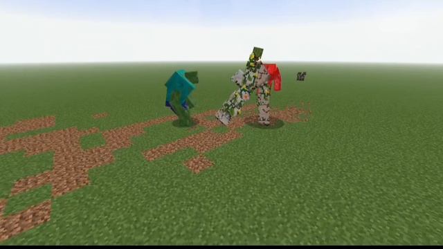 битва мутантов в Minecraft часть 1