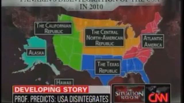 Игорь Панарин о развале США   -  интервью СИ ЭН ЭН (АНГЛ) - 2008