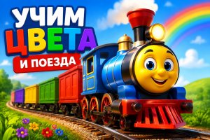 Учим цвета и поезда: развивающий мультфильм для детей