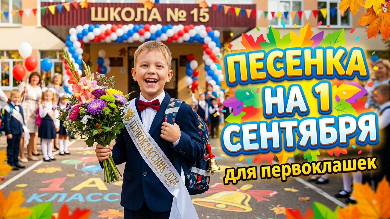 ПЕРВЫЙ РАЗ В ПЕРВЫЙ КЛАСС! ПЕСНЯ НА 1 СЕНТЯБРЯ для Первоклассников! Здравствуй, Школа!