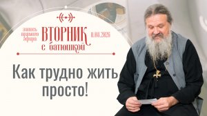 Почему легкие решения не приходят? Вторник с батюшкой. Беседа с от. Андреем Лемешонком 11.08.2026