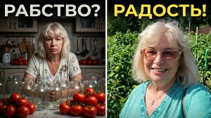 Жить ради банок: «рабство» или счастье? 🍅 Наша семейная встреча в саду.
