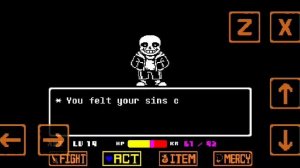 Играю в undertale retouched! Почти прошёл...