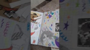обзорчик моего блокнота!надеюсь вам нравиться:)мне тогда девять или восем лет было.(я его продолжаю)