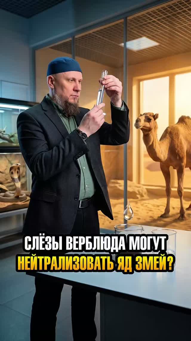 СЛЁЗЫ ВЕРБЛЮДА МОГУТ НЕЙТРАЛИЗОВАТЬ ЯД ЗМЕЙ?  #ислам #религия #вера