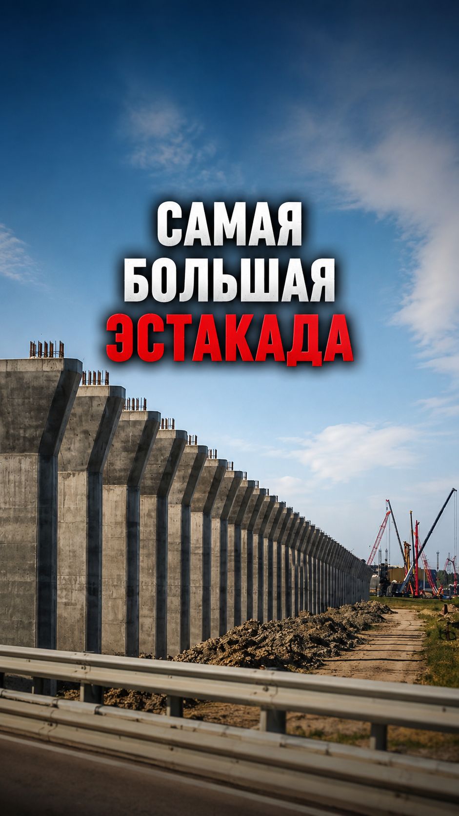 14 километров над землей - строят эстакаду для ВСМ